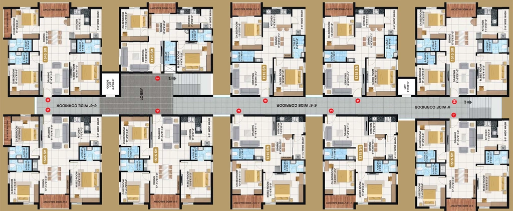 Floor Plan of Svadha Kollaar in Tellapur, Hyderabad - Image 126829