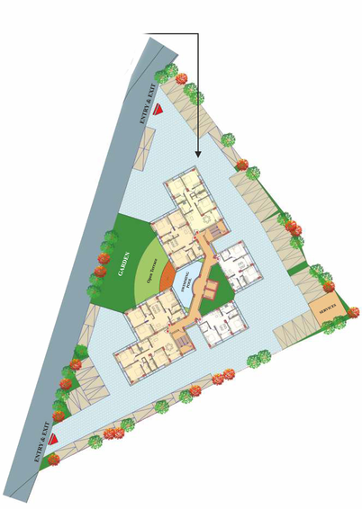Master Plan of Natural Aqua Waves West in New Town, Kolkata - Image 242567