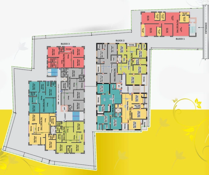 Master Plan of Natural Awas in Rajarhat, Kolkata - Image 242577