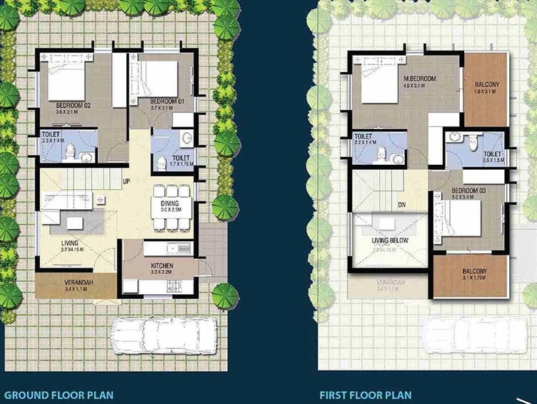 4 BHK House/Villa in Nucleus Riva Apartment in Edappally, Kochi - Image 849264