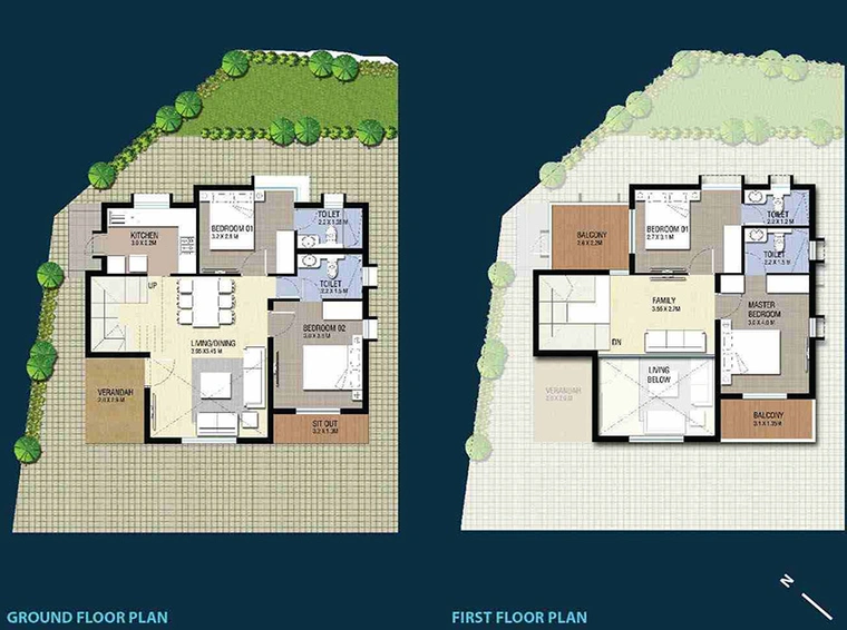 4 BHK House/Villa in Nucleus Riva Apartment in Edappally, Kochi - Image 849265