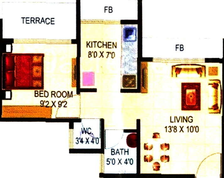 1 BHK Flat in Shagun Silver Star in Kamothe, Navi Mumbai - Image 842964