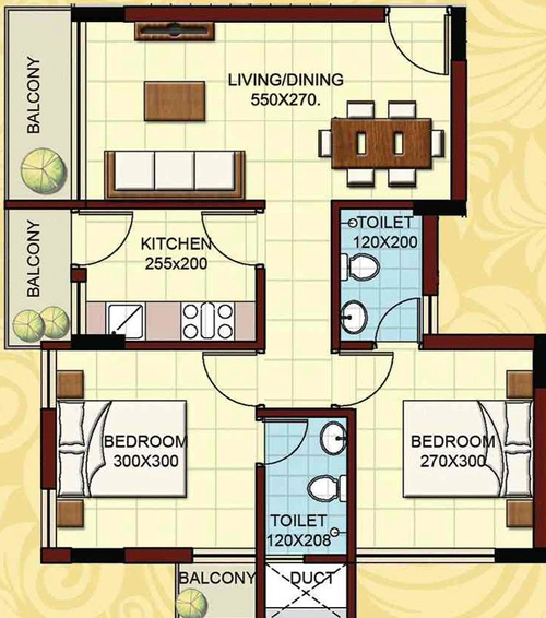 2 BHK Flat in Nucleus Saffron in Vaduthala, Kochi - Image 850215