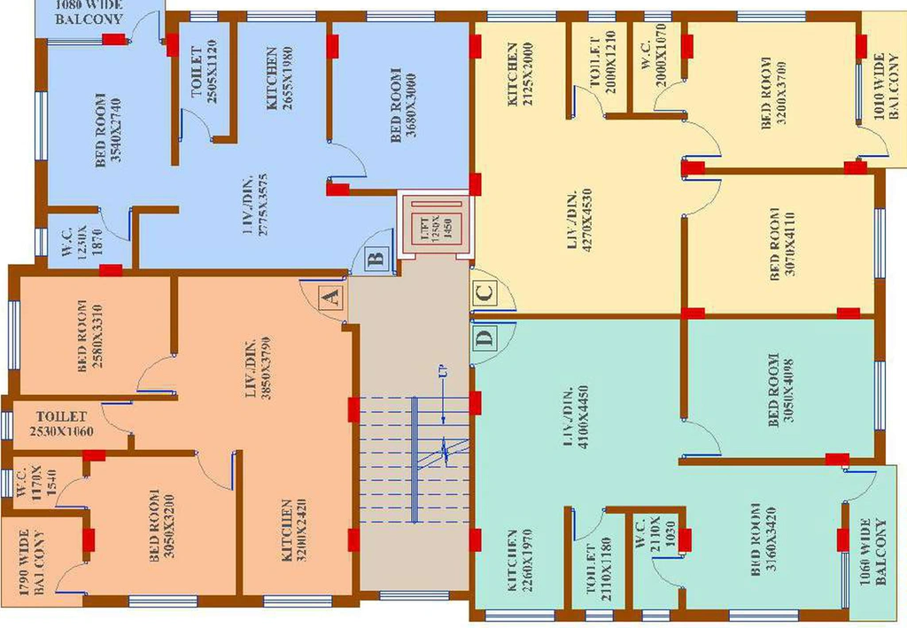 Floor Plan of Nirman Abode in Baguiati, Kolkata - Image 245084