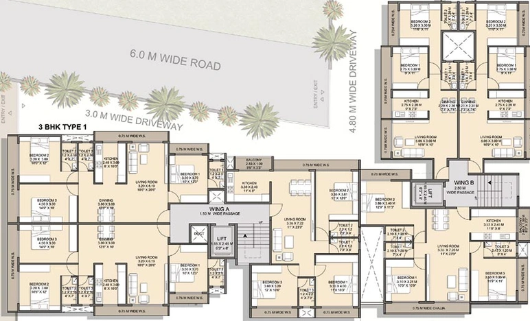 Floor Plan of Priyal Parijat CHS in Panvel, Navi Mumbai - Image 254020
