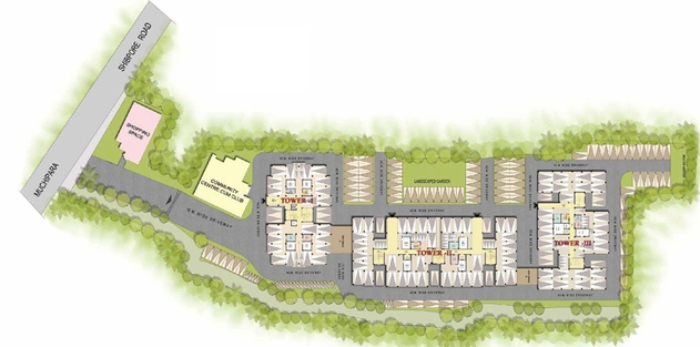 Master Plan of Shrachi Greenview in EM Bypass, Kolkata - Image 245148