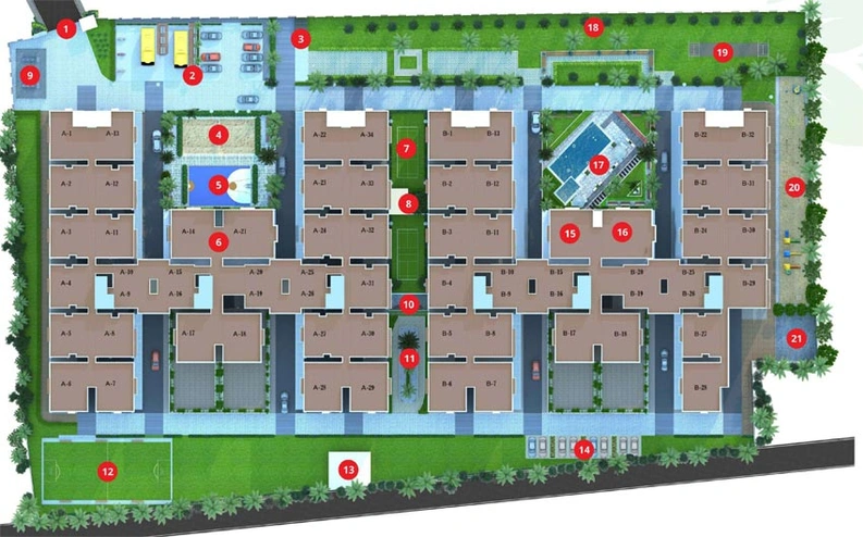 Master Plan of Disha Courtyard in Whitefield, Bangalore - Image 125329
