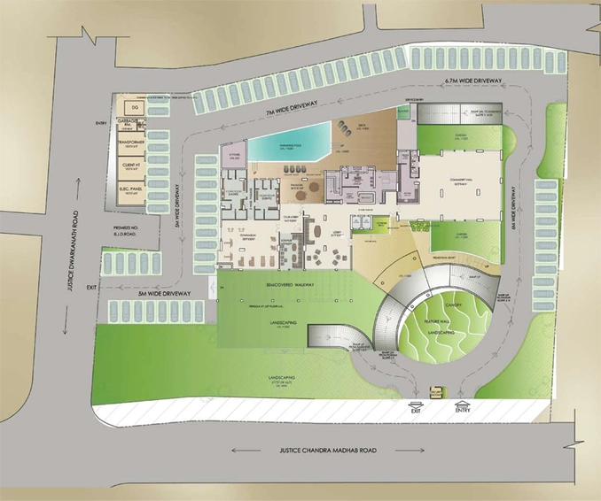 Master Plan of Shrach South City Galaxy in Elgin, Kolkata - Image 245116