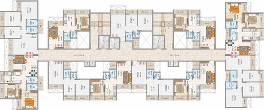 Floor Plan of Susheel Sankalp Siddhi in Karanjade, Navi Mumbai - Image 257644