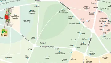 Location of Aditya Eden Woods - Image 126836