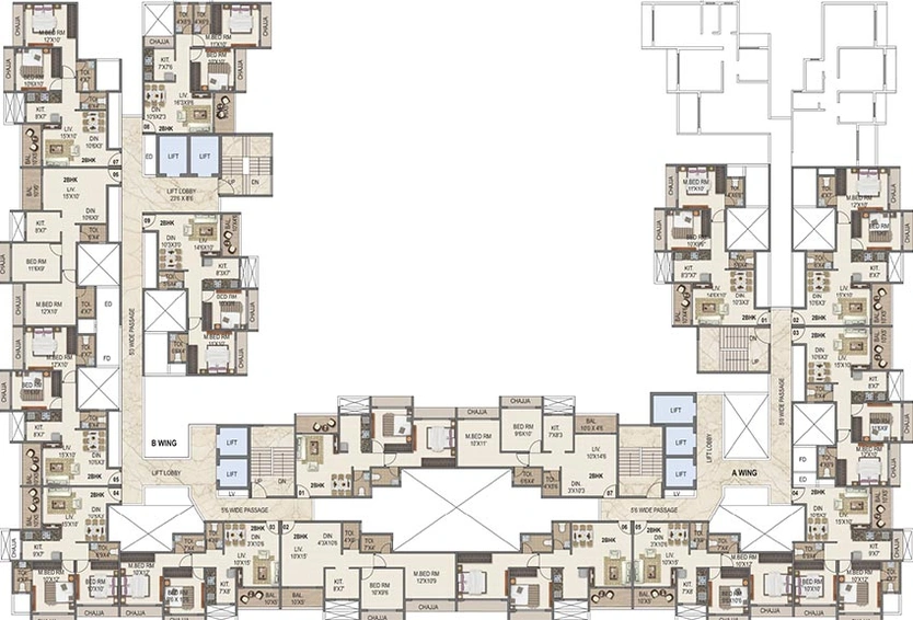 Floor Plan of Delta Hills in Pushpak Nagar, Navi Mumbai - Image 238522