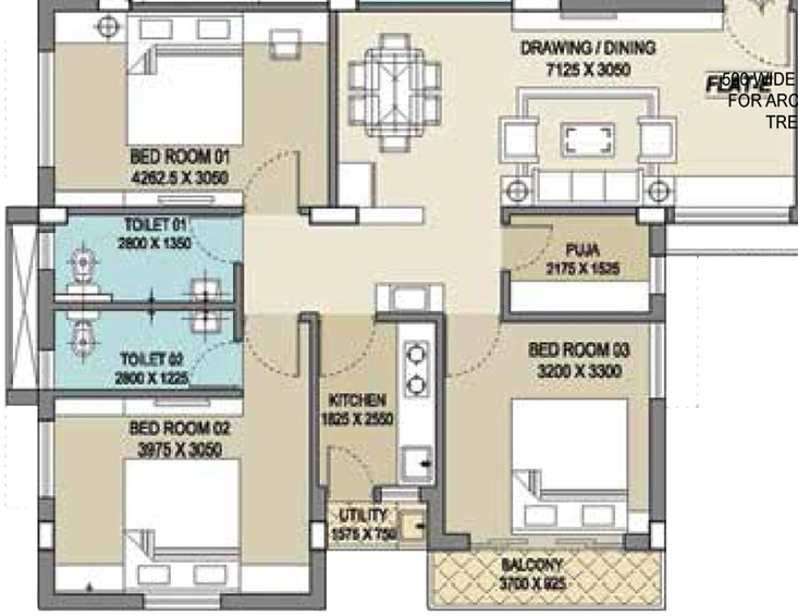 3 BHK Flat in Ganguly 4 Sight Maple in Garia, Kolkata - Image 842846