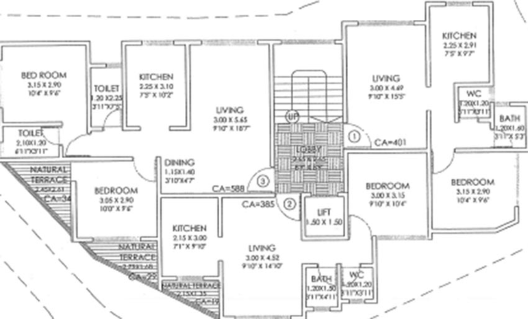 Floor Plan of Neel Naman in Panvel, Navi Mumbai - Image 251550
