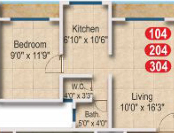 1 BHK Flat in Namo Kalpavriksha in Panvel, Navi Mumbai - Image 840344