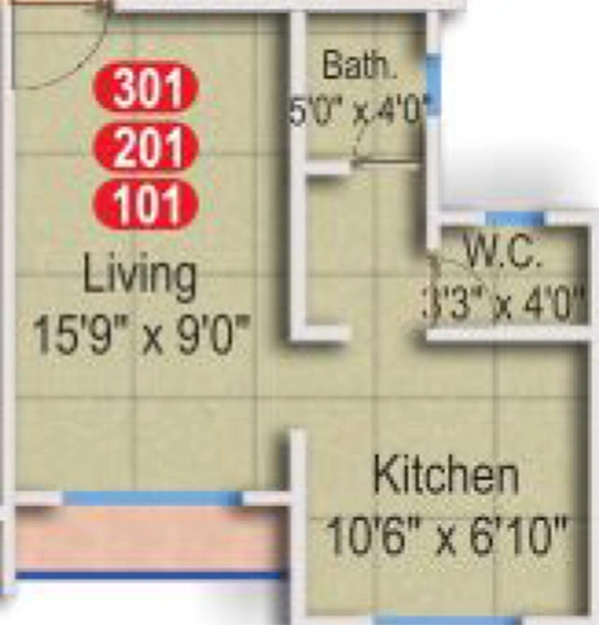 1 RK Studio Apartment in Namo Kalpavriksha in Panvel, Navi Mumbai - Image 840343