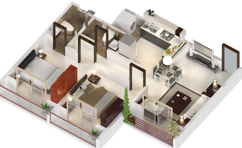 2 BHK Flat in Namo Kalpavriksha in Panvel, Navi Mumbai - Image 840345