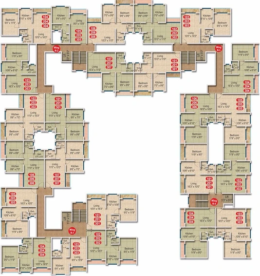 Floor Plan of Namo Kalpavriksha in Panvel, Navi Mumbai - Image 249154