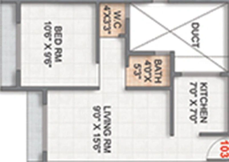 1 BHK Flat in Namo Sai Aura in Panvel, Navi Mumbai - Image 840333