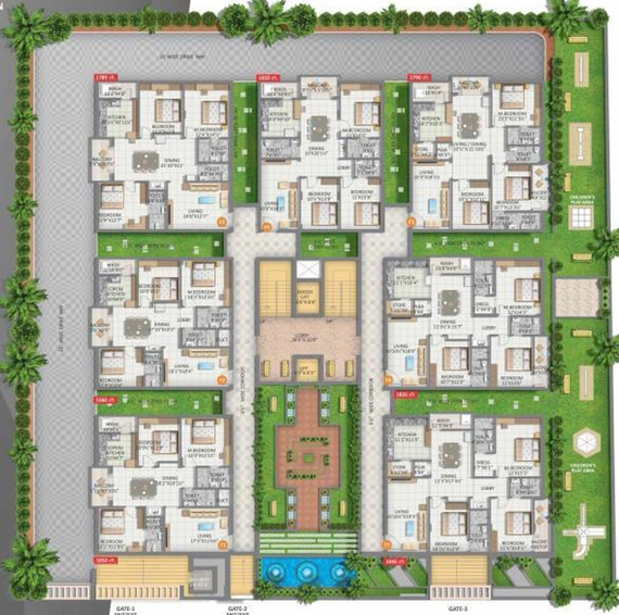 Master Plan of Sanvi Meadows in Narsingi, Hyderabad - Image 126344