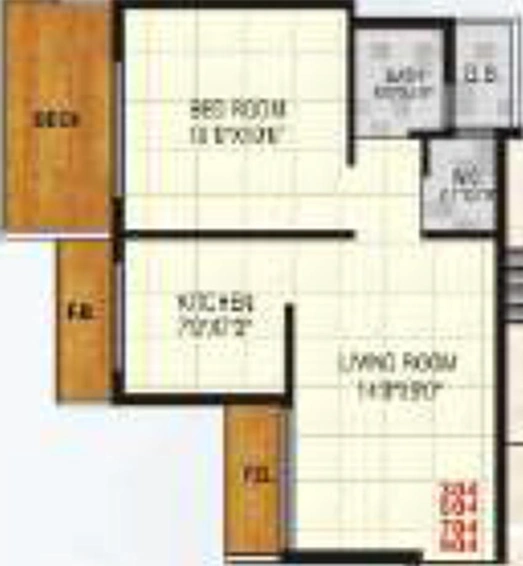 1 BHK Flat in Majestic Villa in Dronagiri, Navi Mumbai - Image 849024