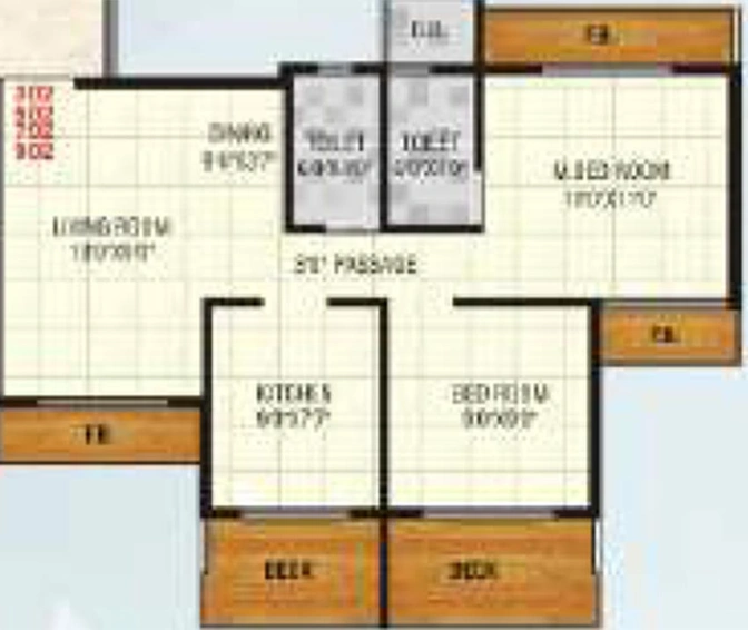 2 BHK Flat in Majestic Villa in Dronagiri, Navi Mumbai - Image 849025
