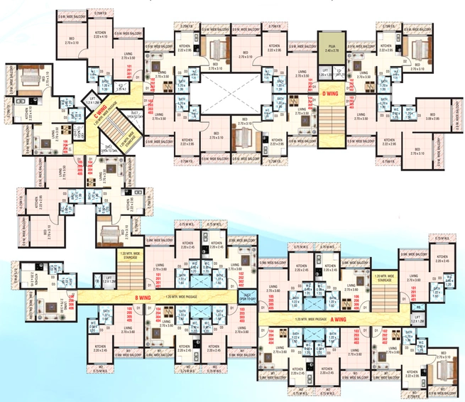 Floor Plan of Ashiana Saurabh Residency in Karjat, Thane - Image 230845