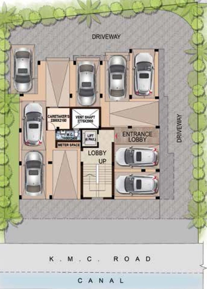 Master Plan of Ganguly 4 Sight Ixora in Garia, Kolkata - Image 245510