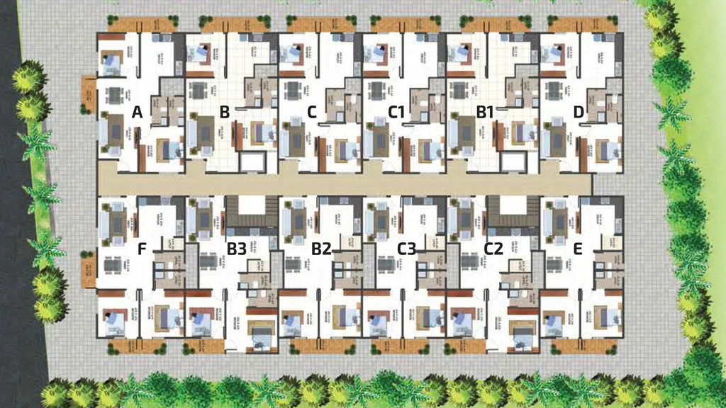 Master Plan of Omega Aster in Thanisandra, Bangalore - Image 125373