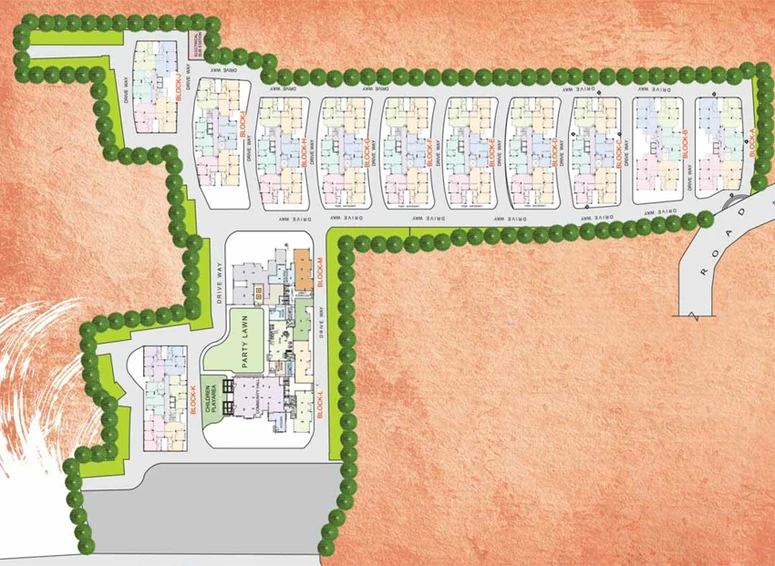 Master Plan of Ideal Abasan in Rajarhat, Kolkata - Image 248346