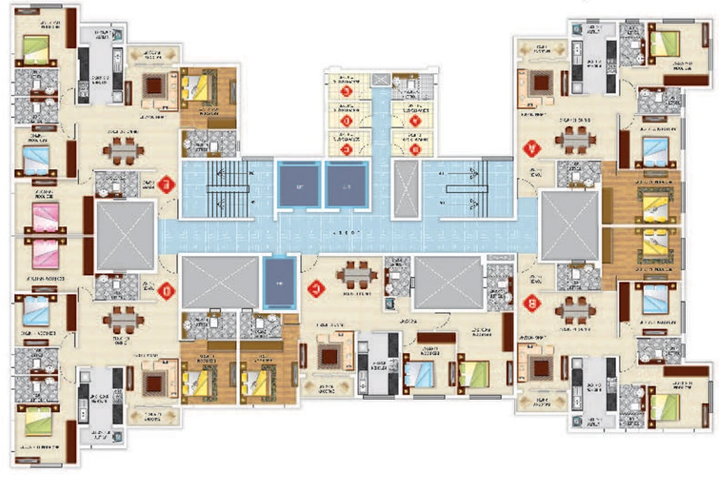 Floor Plan of Ideal Unique Residency in Khanna, Kolkata - Image 248764