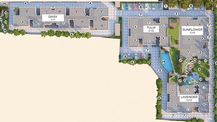 Master Plan of Manor Gardens in Dankuni, Kolkata - Image 261695