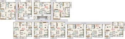Floor Plan of Dhruva Coral in Nagasandra, Bangalore - Image 125396