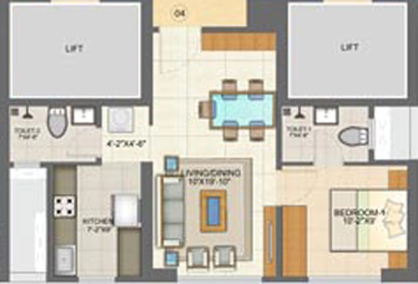 1 BHK Flat in Runwal Pinnacle in Mulund West, Mumbai - Image 462883