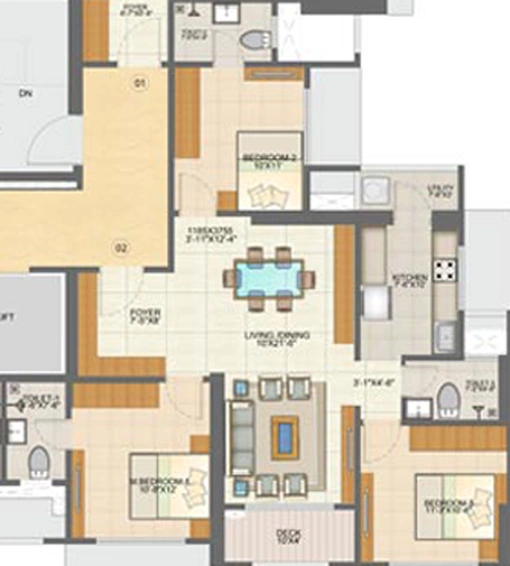 3 BHK Flat in Runwal Pinnacle in Mulund West, Mumbai - Image 462887