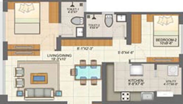 2 BHK Flat in Runwal Pinnacle in Mulund West, Mumbai - Image 462884