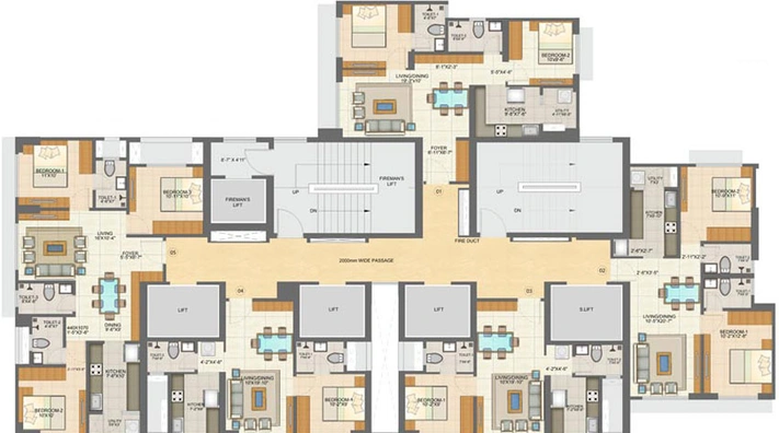 Floor Plan of Runwal Pinnacle in Mulund West, Mumbai - Image 33953