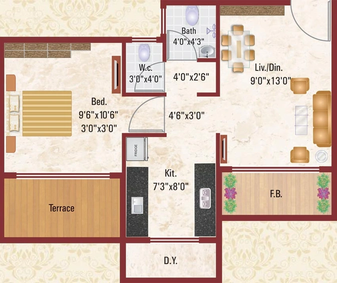 1 BHK Flat in Siddhivinayak Mahima in Taloja, Navi Mumbai - Image 843105