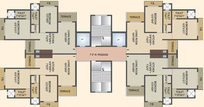 Floor Plan of Siddhivinayak Utopia in Ulwe, Navi Mumbai - Image 257024