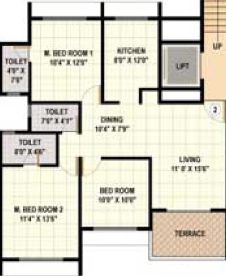3 BHK Flat in Mahaavir Arpan in Panvel, Navi Mumbai - Image 840223