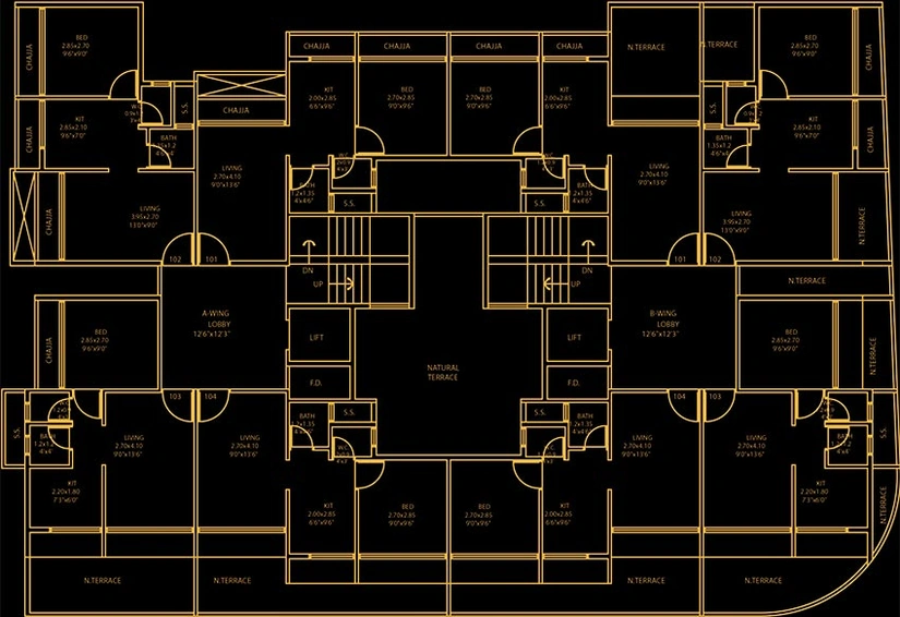 Floor Plan of Sambhav Deep Divine in Karanjade, Navi Mumbai - Image 255270