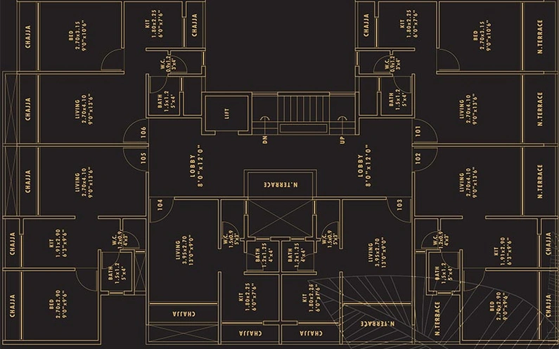 Floor Plan of Sambhav Deep Lakshya in Karanjade, Navi Mumbai - Image 255560