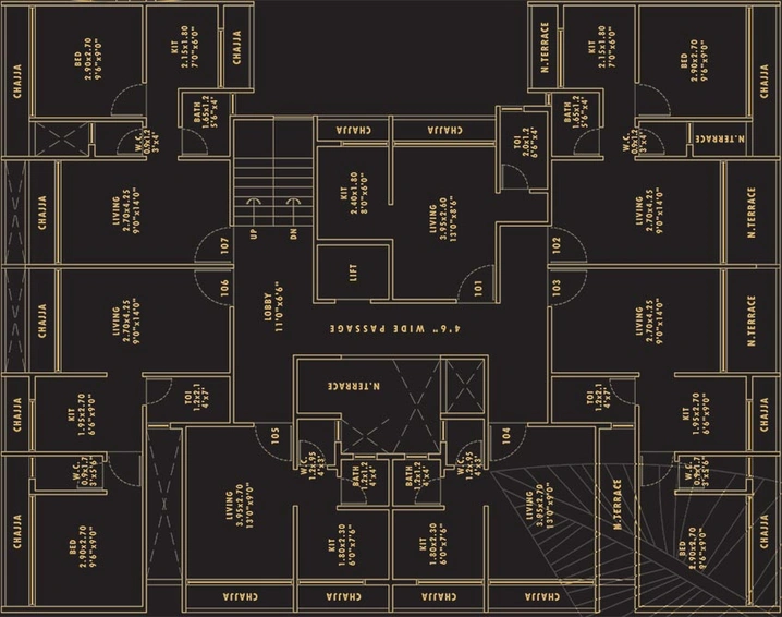 Floor Plan of Sambhav Deep Devansh 8 in Karanjade, Navi Mumbai - Image 255234