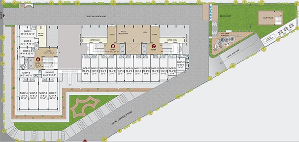 Master Plan of Satyamev Royal 4 in Chandkheda, Ahmedabad - Image 267035