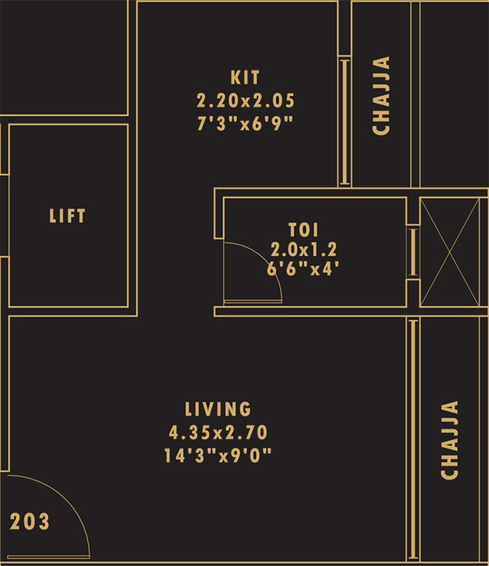 1 RK Studio Apartment in Sambhav Deep Pearl in Karanjade, Navi Mumbai - Image 842442