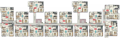 Floor Plan of Disha Park West in Panathur, Bangalore - Image 127634