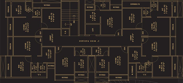 Floor Plan of Sambhav Deep Desire in Karanjade, Navi Mumbai - Image 255196