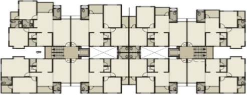 Floor Plan of Siddharth Sneh Residency in Motera, Ahmedabad - Image 268064