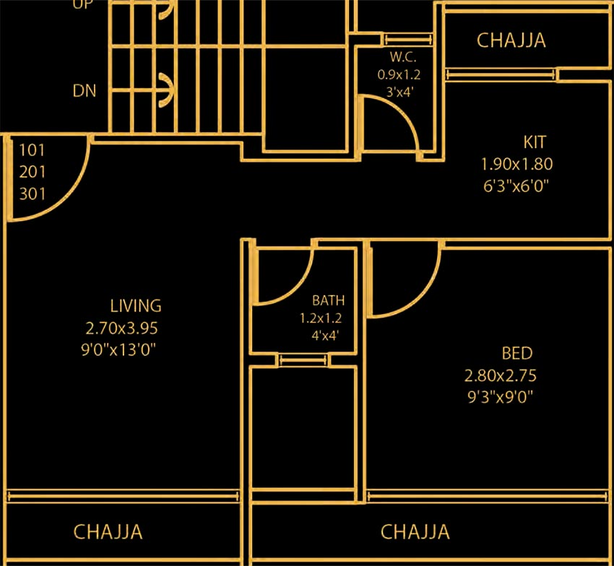 1 BHK Flat in Sambhav Deep Devansh 5 in Karanjade, Navi Mumbai - Image 842515