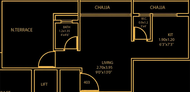 1 RK Studio Apartment in Sambhav Deep Devansh 5 in Karanjade, Navi Mumbai - Image 842514