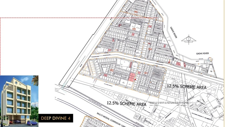 Location of Sambhav Deep Divine 4 in Karanjade, Navi Mumbai - Image 255300